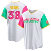 JP Sears Men's San Diego Padres 2022 City Connect Jersey - White Replica