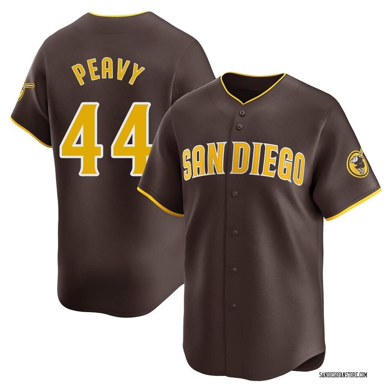Jake Peavy Men's San Diego Padres Away Jersey - Brown Limited