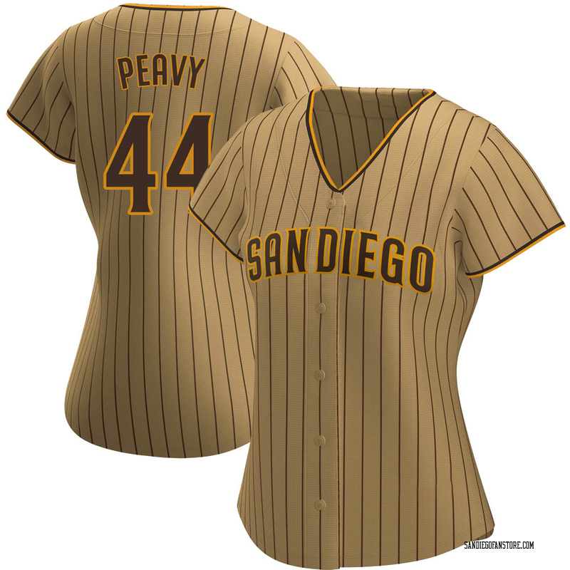 Jake Peavy Women's San Diego Padres Alternate Jersey - Tan/Brown Authentic