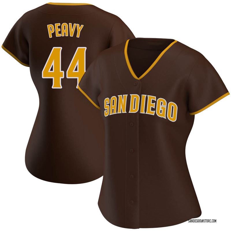 Jake Peavy Women's San Diego Padres Road Jersey - Brown Authentic