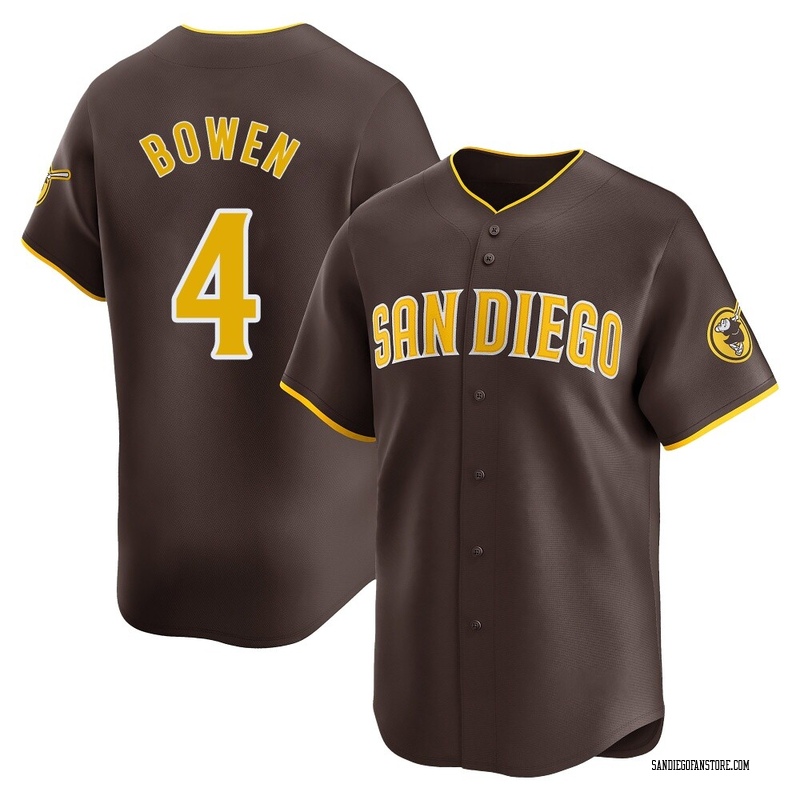 Jase Bowen Men's San Diego Padres Away Jersey - Brown Limited