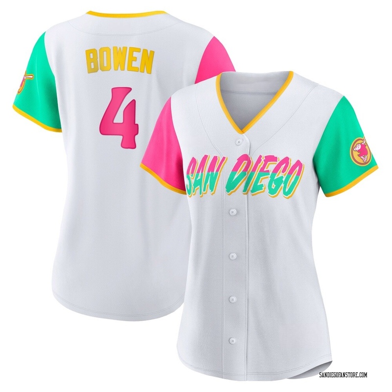Jase Bowen Women's San Diego Padres 2022 City Connect Jersey - White Replica