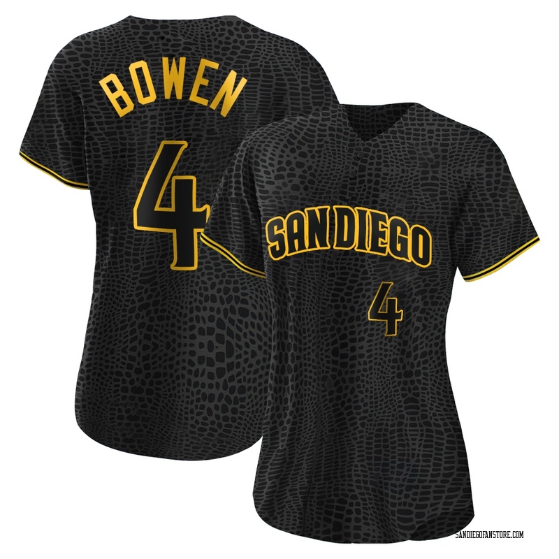 Jase Bowen Women's San Diego Padres Snake Skin City Jersey - Black Replica