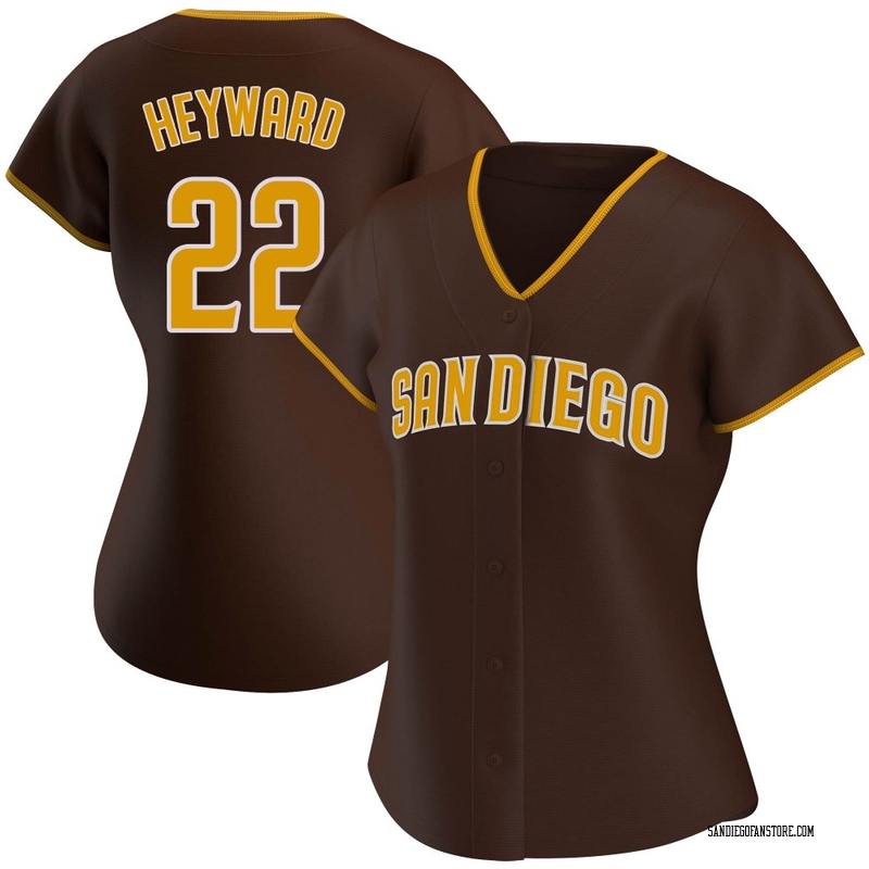 Jason Heyward Women's San Diego Padres Road Jersey - Brown Authentic