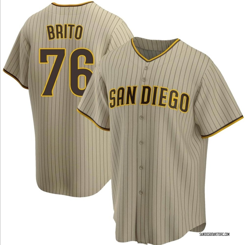 Jhony Brito Youth San Diego Padres Alternate Jersey - Sand/Brown Replica