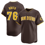 Jhony Brito Youth San Diego Padres Away Jersey - Brown Limited