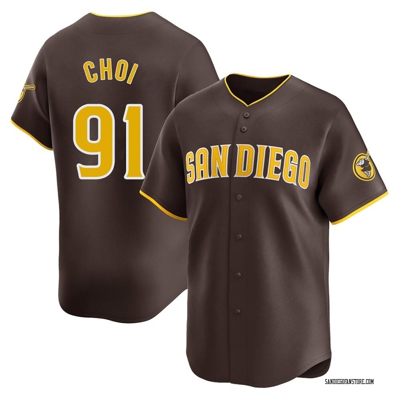 Ji Man Choi Men's San Diego Padres Away Jersey - Brown Limited