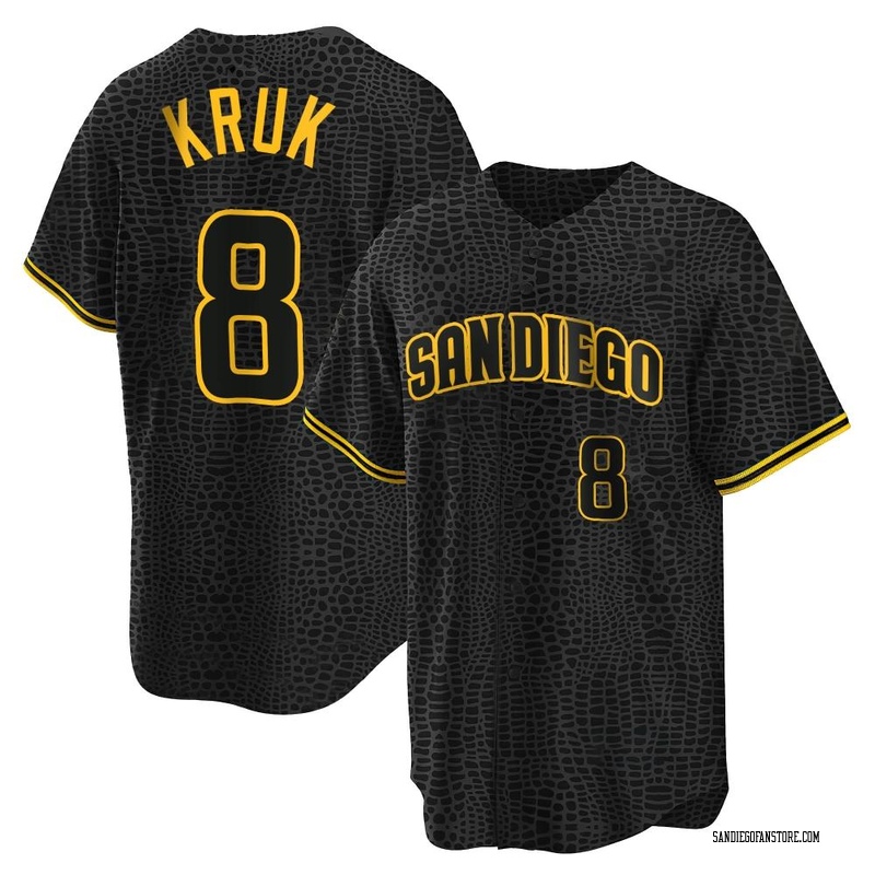 John Kruk Youth San Diego Padres Snake Skin City Jersey - Black Replica