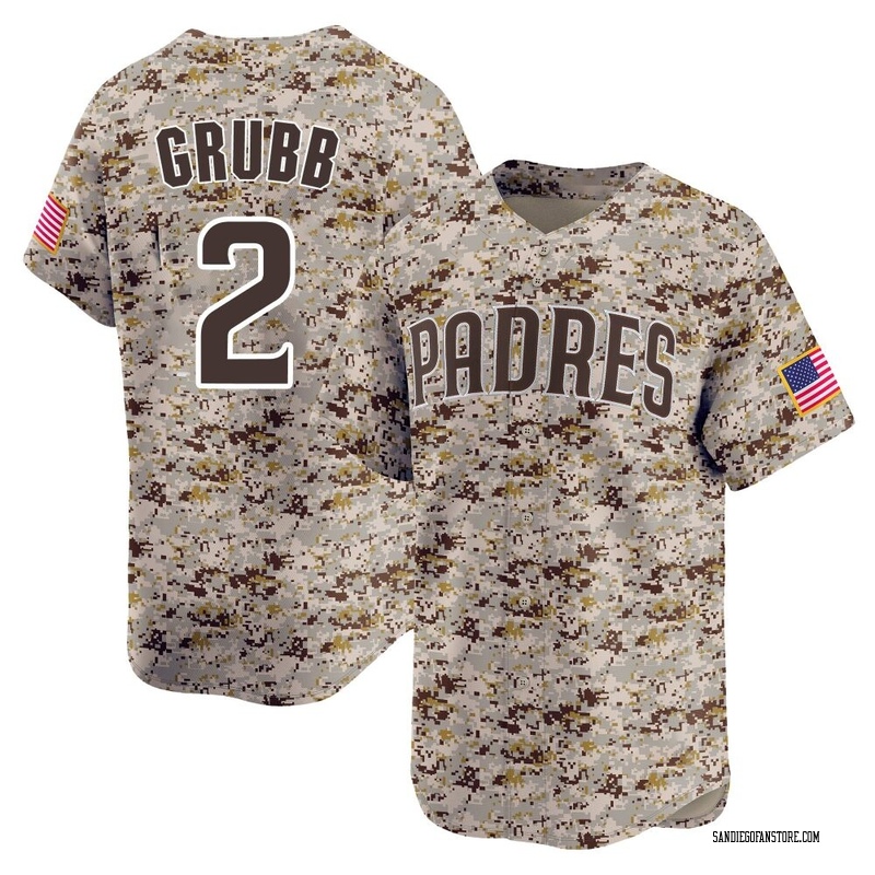 Johnny Grubb Men's San Diego Padres 2nd Alternate Jersey - Camo Limited