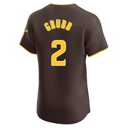 Johnny Grubb Men's San Diego Padres Road Vapor Premier Jersey - Brown Elite
