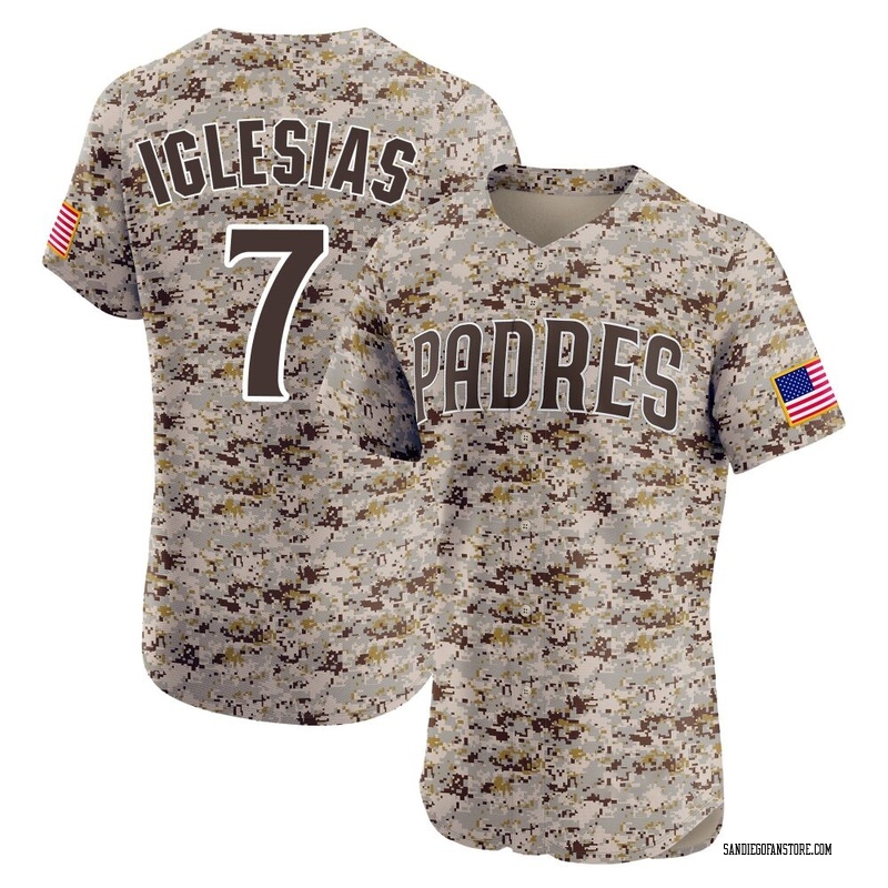 Jose Iglesias Men's San Diego Padres Alternate Vapor Premier Jersey - Camo Elite