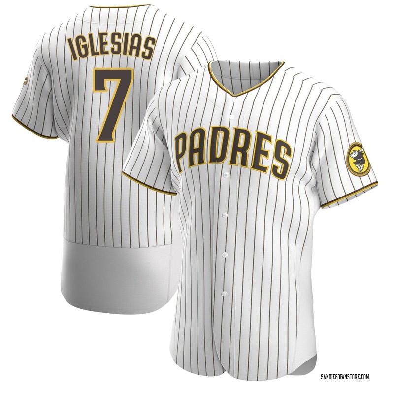 Jose Iglesias Men's San Diego Padres Home Jersey - White/Brown Authentic