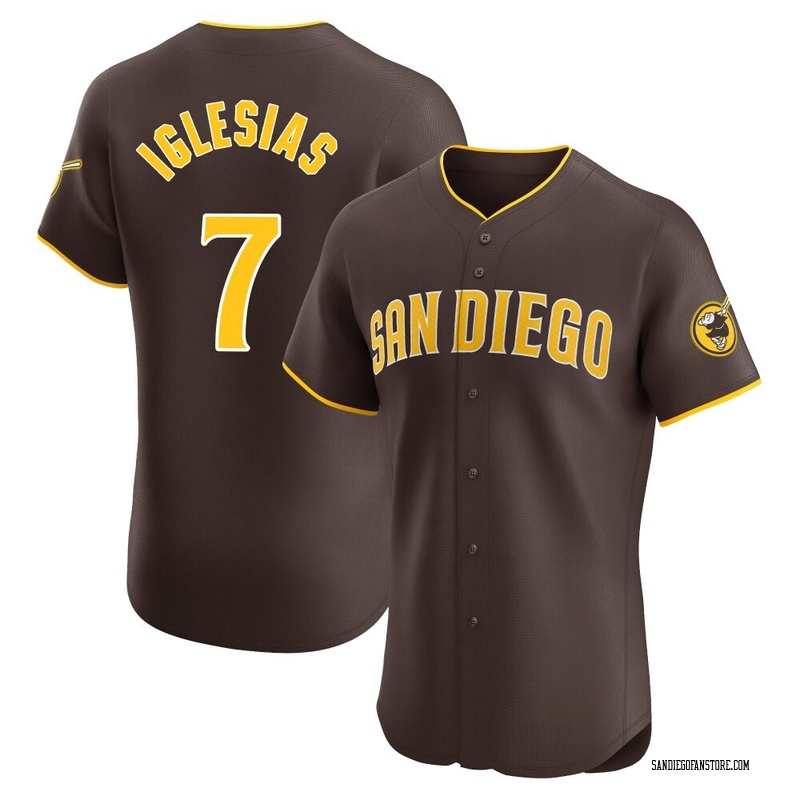 Jose Iglesias Men's San Diego Padres Road Vapor Premier Jersey - Brown Elite