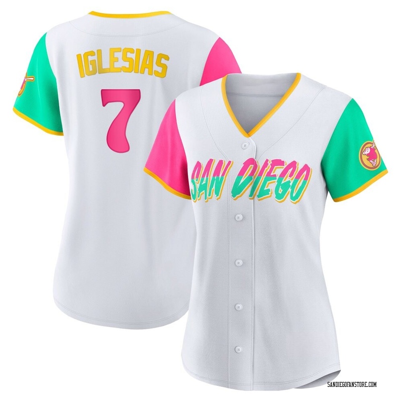 Jose Iglesias Women's San Diego Padres 2022 City Connect Jersey - White Replica
