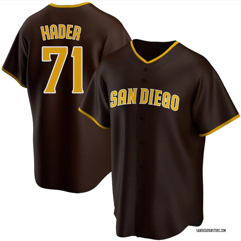 Josh Hader Men's San Diego Padres Road Jersey - Brown Replica