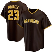 Josh Mallitz Men's San Diego Padres Road Jersey - Brown Replica