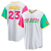 Josh Mallitz Youth San Diego Padres 2022 City Connect Jersey - White Replica