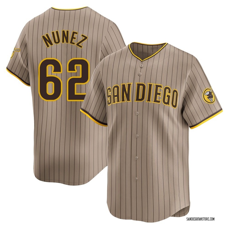 Juan Nunez Men's San Diego Padres Tan Alternate Jersey - Limited