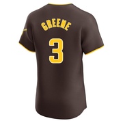 Khalil Greene Men's San Diego Padres Road Vapor Premier Jersey - Brown Elite
