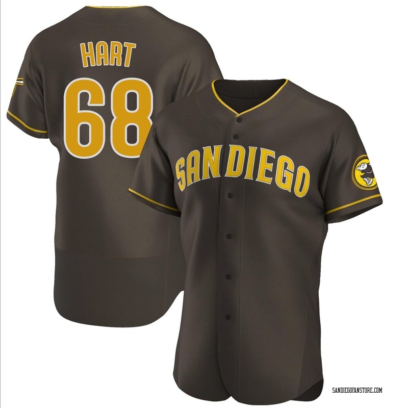 Kyle Hart Men's San Diego Padres Road Jersey - Brown Authentic