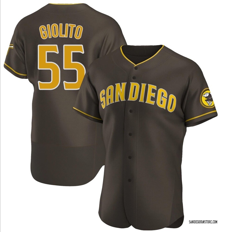 Lucas Giolito Men's San Diego Padres Road Jersey - Brown Authentic