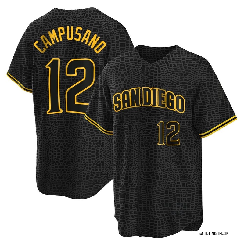 Luis Campusano Youth San Diego Padres Snake Skin City Jersey - Black Replica