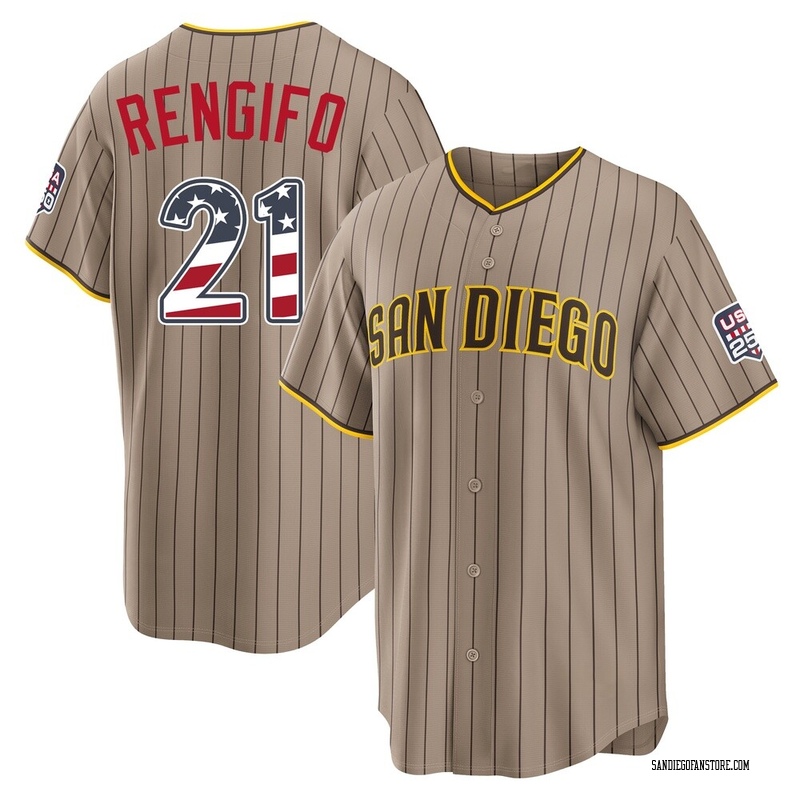 Luis Rengifo Men's San Diego Padres Sand USA 250 Fourth Of July Alternate Stadium Jersey - Limited