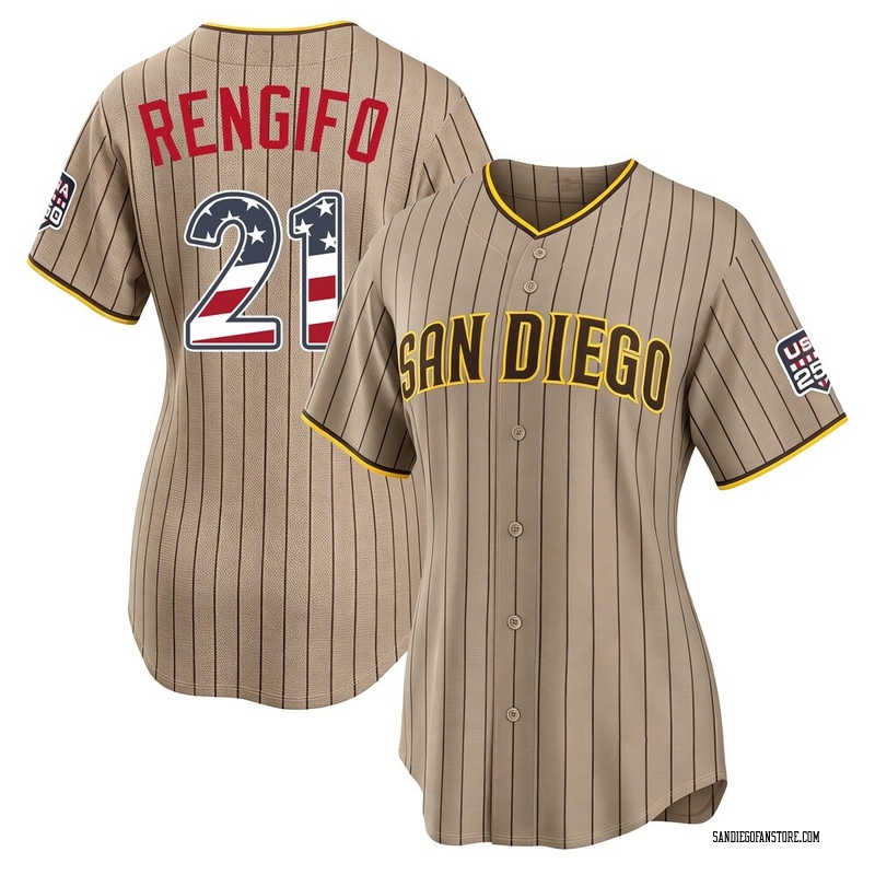 Luis Rengifo Women's San Diego Padres Sand USA 250 Fourth Of July Alternate Stadium Jersey - Limited