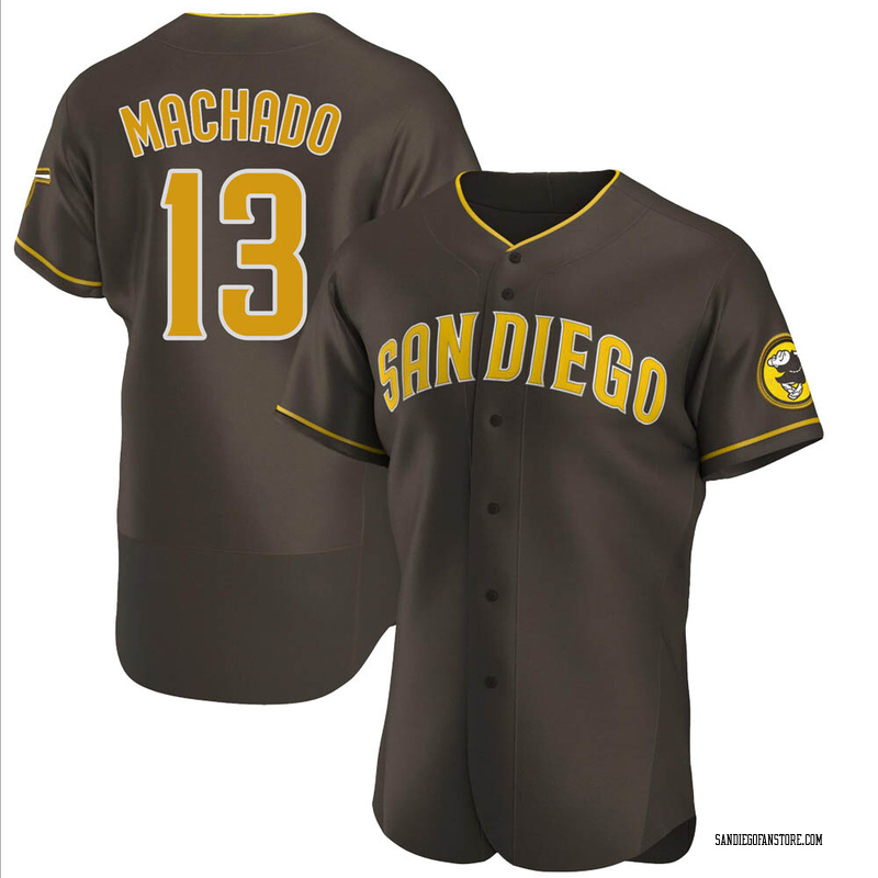 Manny Machado Men's San Diego Padres Road Jersey - Brown Authentic
