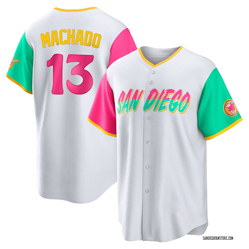 Toddler Nike Manny Machado White San Diego Padres 2022 City Connect Replica Player Jersey Size: 2T