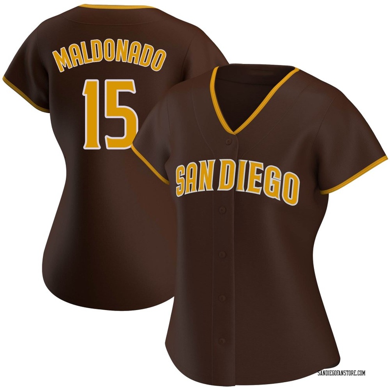 Martin Maldonado Women's San Diego Padres Road Jersey - Brown Authentic