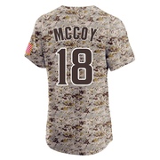 Mason McCoy Men's San Diego Padres Alternate Vapor Premier Jersey - Camo Elite