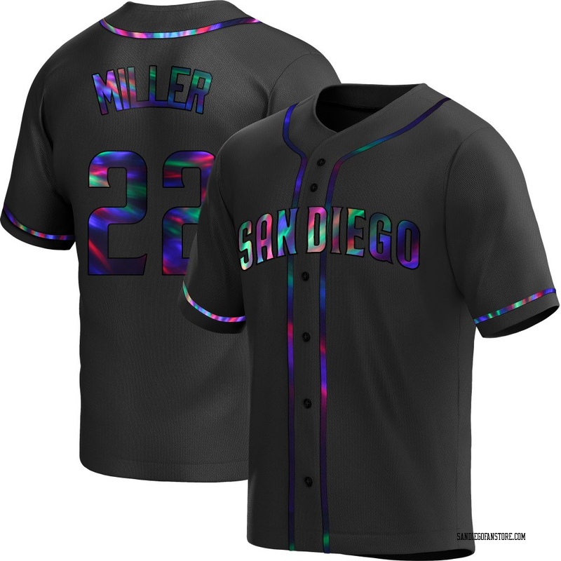 Mason Miller Youth San Diego Padres Alternate Jersey - Black Holographic Replica