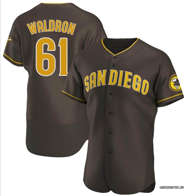 Matt Waldron Men's San Diego Padres Road Jersey - Brown Authentic