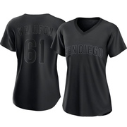 Matt Waldron Women's San Diego Padres Pitch Fashion Jersey - Black Replica