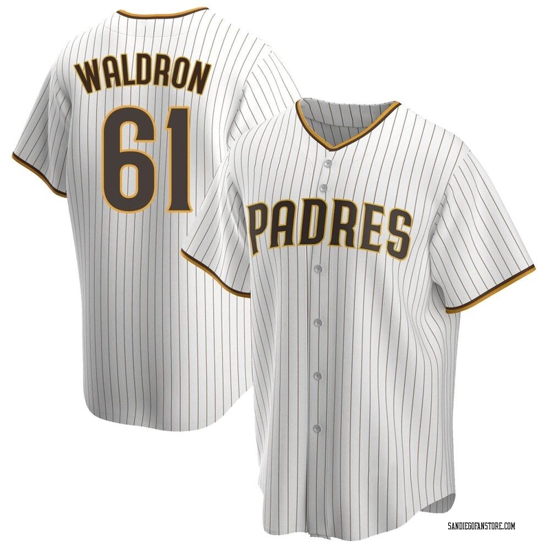Matt Waldron Youth San Diego Padres Home Jersey - White/Brown Replica