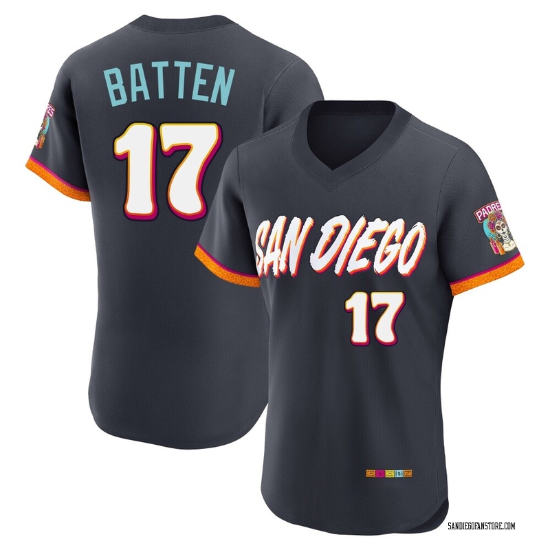 Matthew Batten Men's San Diego Padres Obsidian 2026 City Connect Stadium Jersey - Authentic