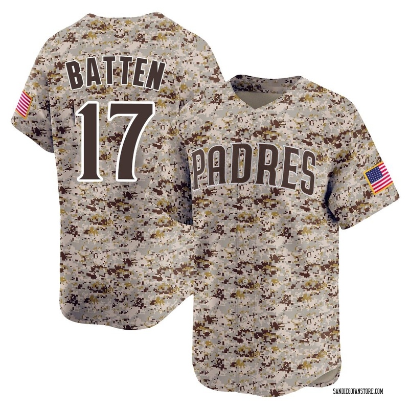 Matthew Batten Youth San Diego Padres 2nd Alternate Jersey - Camo Limited