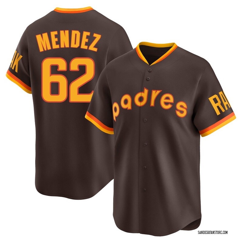 Miguel Mendez Men's San Diego Padres Cooperstown Collection Jersey - Brown Limited