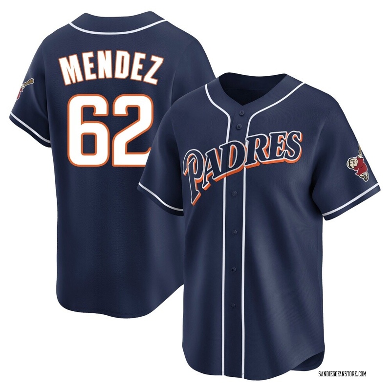 Miguel Mendez Men's San Diego Padres Cooperstown Collection Jersey - Navy Limited