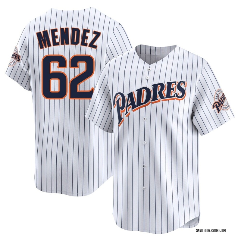 Miguel Mendez Men's San Diego Padres Cooperstown Collection Jersey - White Limited