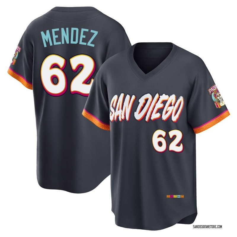 Miguel Mendez Men's San Diego Padres Obsidian 2026 City Connect Stadium Jersey - Limited