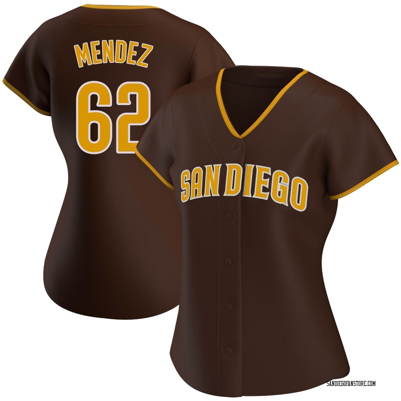 Miguel Mendez Women's San Diego Padres Road Jersey - Brown Authentic