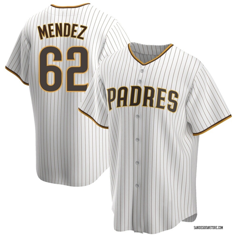 Miguel Mendez Youth San Diego Padres Home Jersey - White/Brown Replica