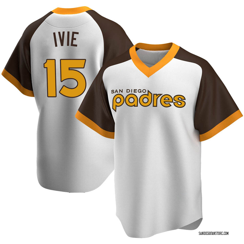 Mike Ivie Men's San Diego Padres Home Cooperstown Collection Jersey - White Replica