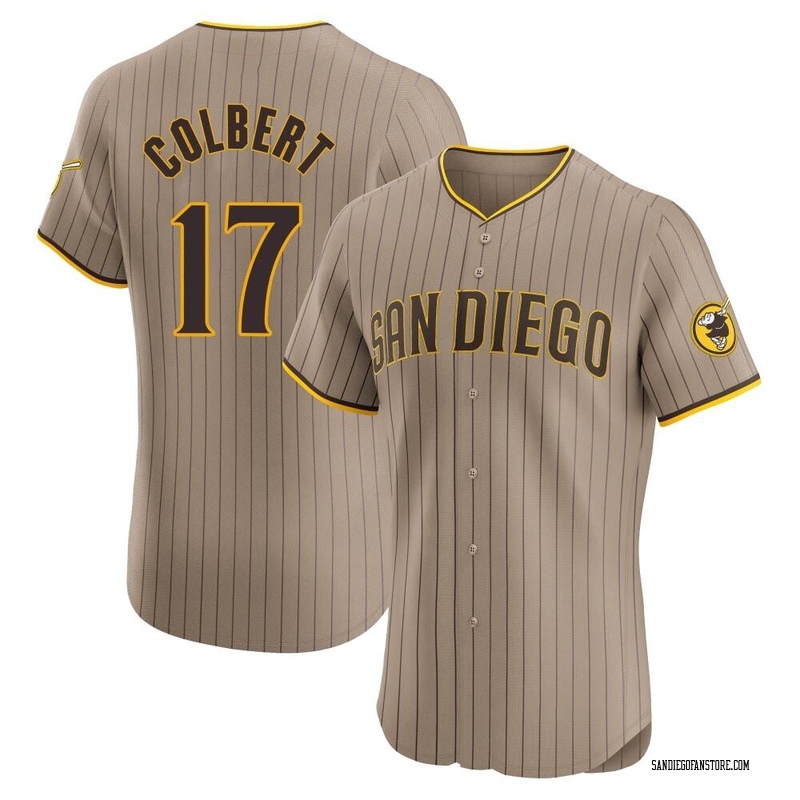 Nate Colbert Men's San Diego Padres Alternate Jersey - Brown Elite