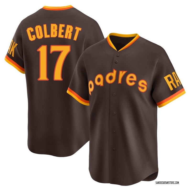 Nate Colbert Men's San Diego Padres Cooperstown Collection Jersey - Brown Limited