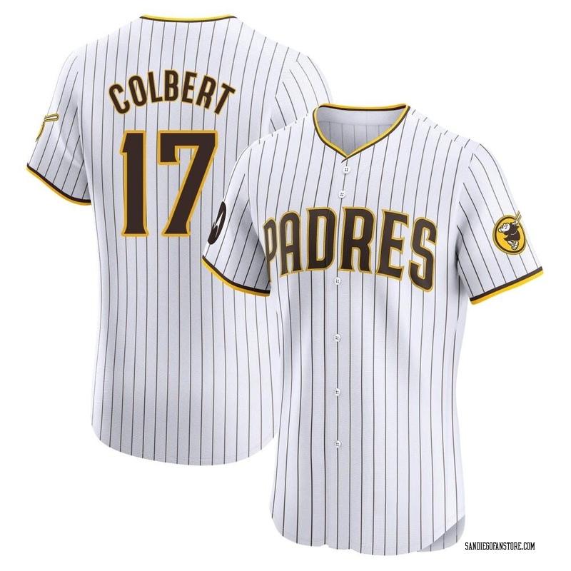 Nate Colbert Men's San Diego Padres Home Patch Jersey - White Elite