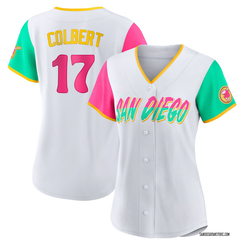 Nate Colbert Women's San Diego Padres 2022 City Connect Jersey - White Replica