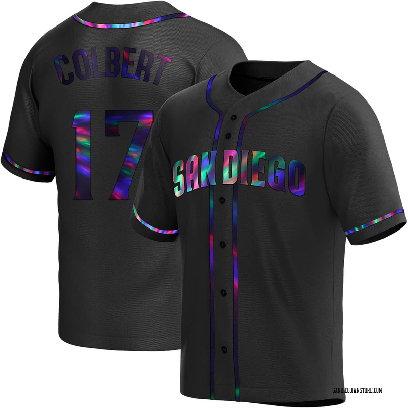 Nate Colbert Youth San Diego Padres Alternate Jersey - Black Holographic Replica